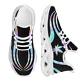 thumbnail image 1 of Zapatillas deportivas de marca para mujer, diseño moderno de hojas de marihuana, zapatos femeninos con estampado 3D, ligeros, con cordones y planos., 1 of 6