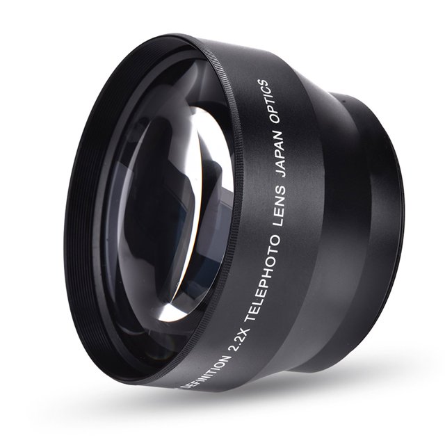Accesorio para cámaras DSLR BRI con Lente teleconvertidor universal 67 mm 2.2X
