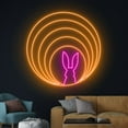 thumbnail image 2 of Handmadetneonsign Rabbit Neon Sign, Rabbit Hole Led Sign, Happy Easter Neon Light, Room Wall Decor, 2 of 5