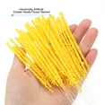 thumbnail image 4 of Uxcell 3.3mm Double Heads Flower Stamen, Artificial Flower Pistil Matt for DIY Christmas Decor, Yellow 150 Pcs, 4 of 6