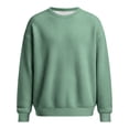 thumbnail image 4 of Mens Christmas Sweatshirts Thermal Knit Long Sleeve Crewneck Soft Lightweight Mens Casual Clothing,Green,3XL, 4 of 4