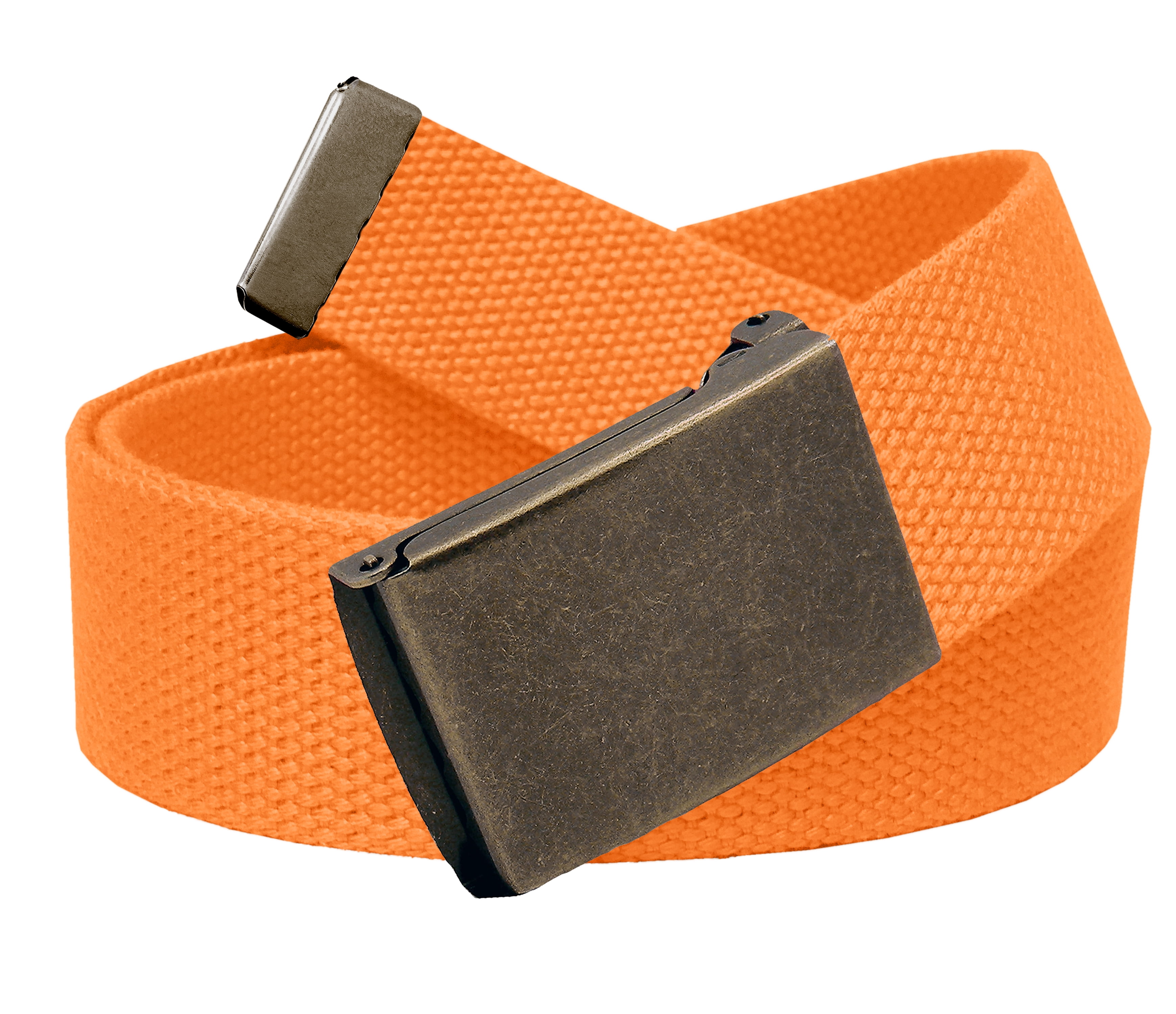 Build A Belt Men's Golf Belt in 1.5 Antique Gold Flip Top Buckle with