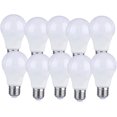thumbnail image 1 of Lot de 10 Ampoules LED E27 9W A60 - Lumière Blanche Chaude, 1 of 5