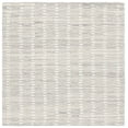 thumbnail image 2 of SAFAVIEH Abstract Madrid Striped Geometric Area Rug, Silver/Ivory, 6' x 6' Square, 2 of 11