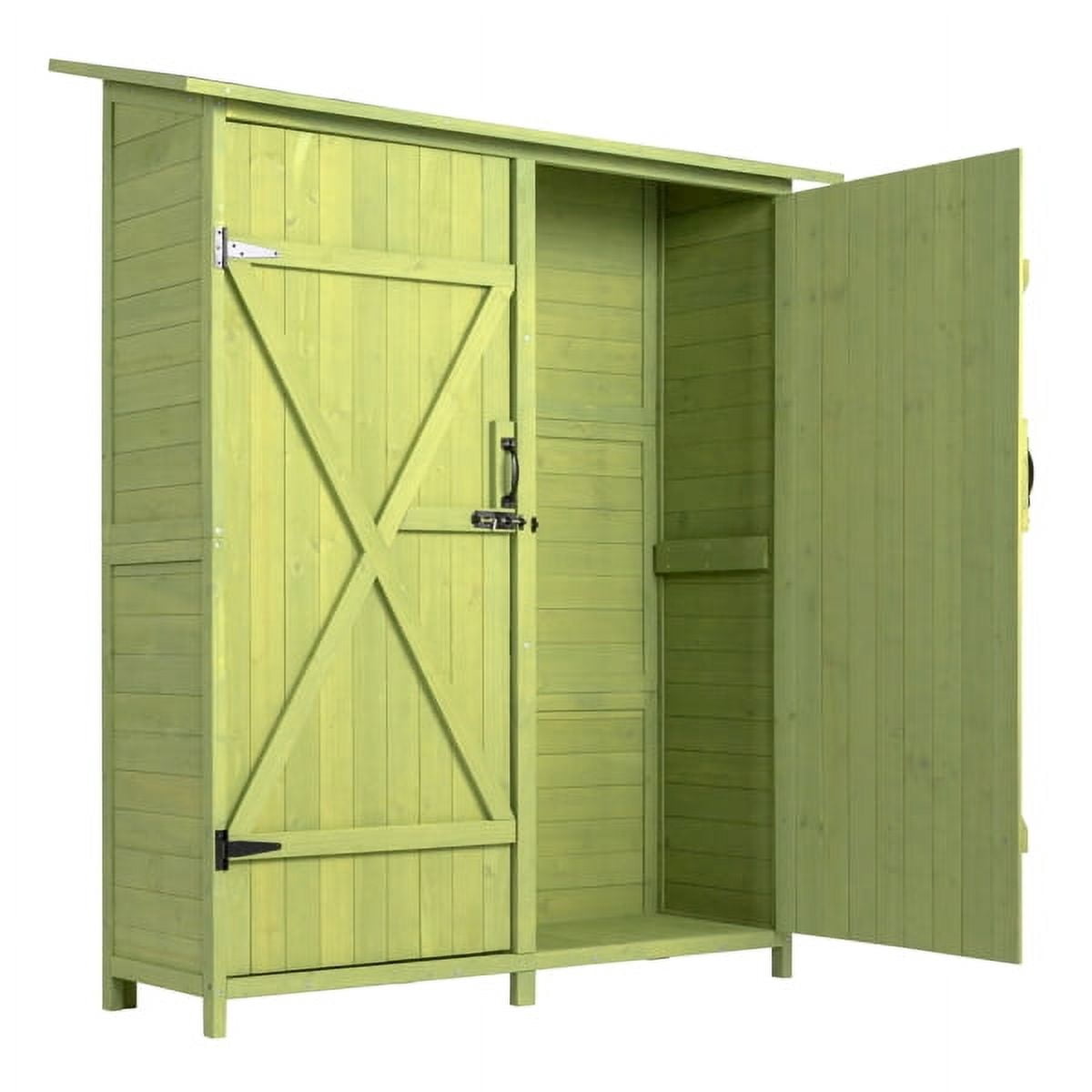 Fir Wood Shed Garden Storage Shed Green