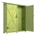 thumbnail image 2 of Fir Wood Shed Garden Storage Shed Green, 2 of 13