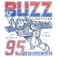 thumbnail image 2 of Men's Toy Story Buzz Lightyear 95 American Hero  Graphic T-Shirt, 2 of 5
