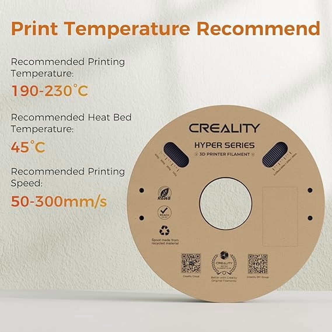 Creality Carbon Fiber 1.75mm High-Speed 3D Printer Filament 50-300mm/s Spool Dimensional +/- 0.03mm For K1C & Most 3D Printers Purple 1 Unit per pack