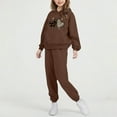 thumbnail image 6 of STETMN Kids Matching Sweat Sets 2 Piece Baggy Hoodie and Jogger Outfit Casual Tracksuit for Boys Girls Ages 2 to 14, 6 of 6
