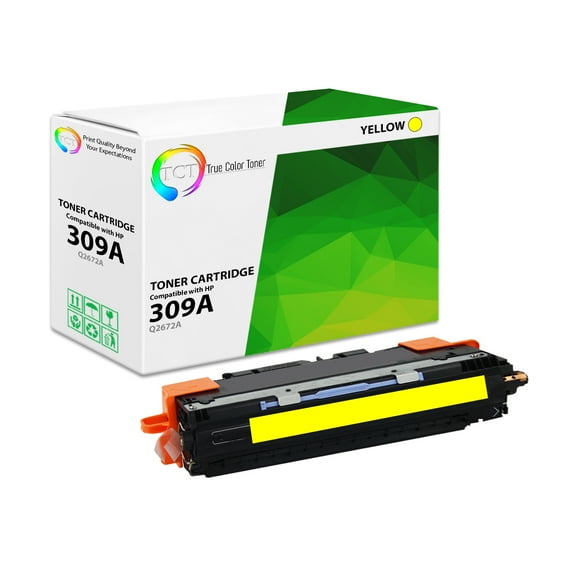 TCT 309A Yellow Toner Cartridge - Premium Compatible Replacement for 309A Q2672A