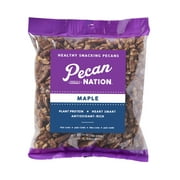 Pecan Nation Maple Glazed Pecan Nut Pieces, 16 oz, 2 Pack