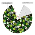 thumbnail image 2 of KLL 48" Christmas Tree Skirt Soccer1 Xmas Tree Skirts Mat for New Year Xmas Holiday Party Indoor Outdoor Home Decoration, 2 of 7