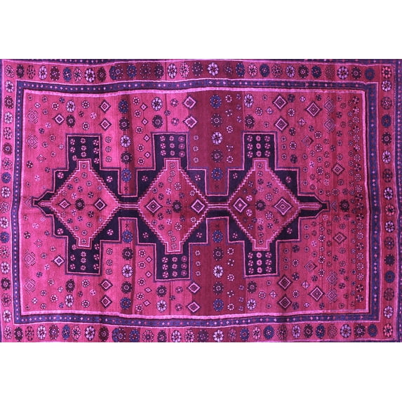 Ahgly Company Indoor Rectangle Persian Purple Traditional Area Rugs, 2' x 3'
