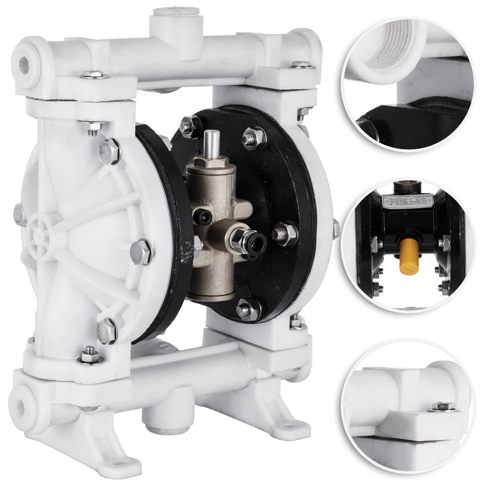 VEVOR AirOperated Double Diaphragm Pump 1/2 inch Inlet Outlet