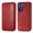 Red, variant on Dteck Wallet Case For Motorola Moto G Stylus 5G 2022 Released, Shockproof Premium PU Leather Flip Folio Case RFID Blocking Card Slots Magnetic Closure and Stand Business Case, Brown