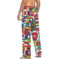 thumbnail image 6 of FREEAMG Racoons Family Pattern Men's Pajama Pants Sleepwear Lounge Pajama Bottoms, 6 of 7