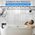thumbnail image 4 of Dual Shower Head with Handheld for Couples: High Pressure Double Shower Heads for Two People - Adjustable Two Showerhead System with 3 Flow Settings Fits 2 Person Bathroom (Black), 4 of 6
