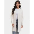 thumbnail image 5 of Cardigan Sweaters for Women Open Front Long Trench Coats Jacket Fall Winter Coatigan, 5 of 6