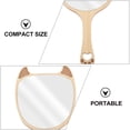 thumbnail image 2 of 1Set Travel Hand Mirror Wood Handheld Compact for Home Use and Outdoor Activities, 2 of 8