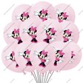 thumbnail image 3 of Globos de látex para fiesta de cumpleaños con temática de Minnie Mouse, 10 o 20 unidades, 12 pulgadas, suministros para fiestas, decoraciones para fiestas de baby shower para niñas, regalos, 3 of 5