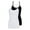 White,black, variant on ACTIVE UNIFORMS Women's Camisole Cotton Stretch Undershirt with Adjustable Strap Tank Top Multi-Pack of 2 (White,black, X-Small)