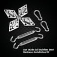 thumbnail image 3 of 8pcs Stainless Steel Sun Shade Sail Hardware Kit Installation Accessories Sunshade Anti Rust Steel Accessory, 3 of 8