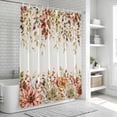 thumbnail image 5 of Eucalyptus Leaves Shower Curtain Set - Extra Long 72" x 96" Washable Bathtub Curtain with 12 Hooks, Farmhouse Idyllic Flowers Floral Leaaf Waterproof Fabric Stall Shower Curtains for Bathroom Décor, 5 of 6