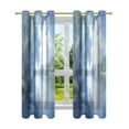 thumbnail image 7 of Yayeee Window Curtains Light Filtering 63"x42" Grommet Panel Pair Home Living Room Decor, Plants and River, 7 of 7