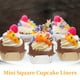 thumbnail image 5 of Uxcell 100 piezas de forros de papel para cupcakes cuadrados, tazas desechables blancas para hornear, 5 of 7