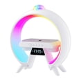 thumbnail image 2 of Reloj despertador digital con luz colorida, electrónico, reloj de escritorio, iluminación ambiental, altavoz 3 en 1 para dormitorio, mesita de noche,, 2 of 9