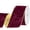 Burgundy, variant on LoomJoyz Velvet Wired Ribbon, Double-Sided, Ivory & Gold, 10 Yards, 2.5 Inch for Weddings Party Hair Bow Invitation Decorations and More