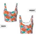 thumbnail image 3 of Sikiie Hawaiian Style Print Strappy Sports Bra for Women Padded Push Up Sports Bra Athletic Running Sports Bra Workout Bra Yoga Bra, 3 of 5