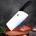thumbnail image 4 of Ceramic Knife 7" Rustproof Vegetable Cleaver Knife Nakiri Lightweight Kitchen Paring Knife with Cover Chopping Knife Slicing Cutter, 4 of 7