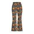 thumbnail image 4 of DISNIMO Halloween Pumpkin Bell Bottoms Leggings for Kids Yoga Pants Ages 5-6 Girls Flare Leggings Long Flare Yoga Pants for Kids Flare Pants for Girls Sport Yoga Pants, 4 of 7