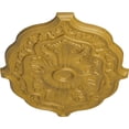 thumbnail image 3 of 36"W x 26"H x 1 1/2"P Pesaro Ceiling Medallion, Hand-Painted Iridescent Gold, 3 of 4