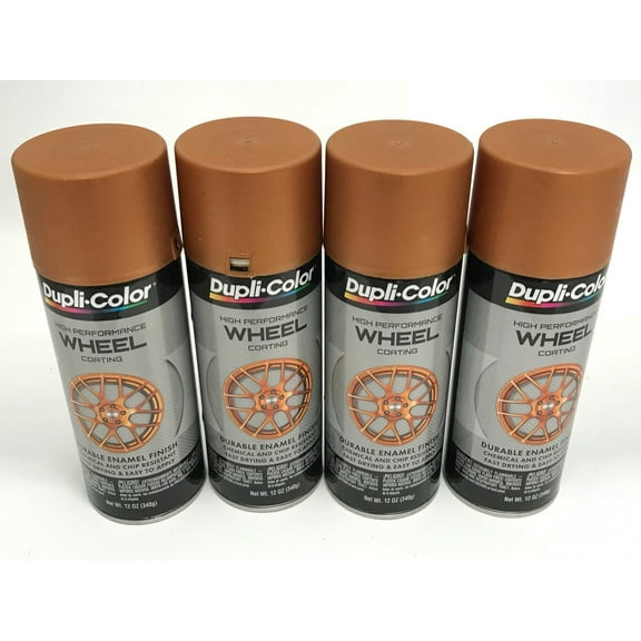 Duplicolor HWP110 - 4 Pack Wheel Coating Spray Paint Copper - 12 oz