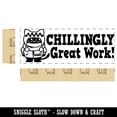 thumbnail image 2 of Chillingly Great Work Penguin Teacher Student School Self-Inking Rubber Stamp Ink Stamper - Purple Ink - Large 2-3/4 Inch, 2 of 7