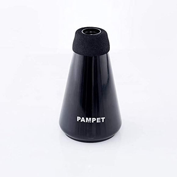 Pampet Lightweight Practice Trumpet Mute Silencer,Trumpet Straight Mute (Black)