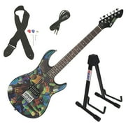Peavey Rockmaster TMNT Teenage Mutant Ninja Turtles Electric Full Guitar & Stand