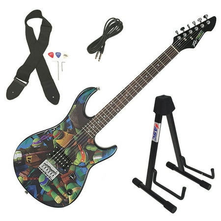 Peavey Rockmaster TMNT Teenage Mutant Ninja Turtles Electric Full Guitar & Stand