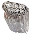 thumbnail image 2 of Naierhg Shoulder Brooch Tassels Rhinestones Jewelry Handmade Shiny Epaulet Clothes Decor, 2 of 8