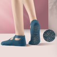 thumbnail image 6 of Babcutegg Pilates Socks for Women Yoga Non-Slip Comfortable and Breathable Athletic Wear with Straps Gym Wear Womens Athletic Wear Blue Size Free Size, 6 of 6