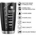 thumbnail image 3 of Chef 20 OZ Tumbler with Lid Funny Chef Nutrition Vacuum Insulated Coffee Tumbler Cup Kitchen Chef Culinary Gift Tumbler Travel Coffee Mug Chef Uniform Black, 3 of 6