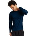 thumbnail image 5 of Hanes Sport Cool DRI Men's Performance Long Sleeve T-Shirt, Value 2-Pack Navy 2XL, 5 of 5