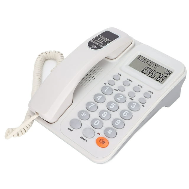 Teléfono Con Cable De Escritorio Con Volumen Ajustable E Identificación De Llamadas, Fijo Fijo Parcialmente Práctico Para Oficina, Hotel, Hogar-24 Tonos De Llamada, Diseño De