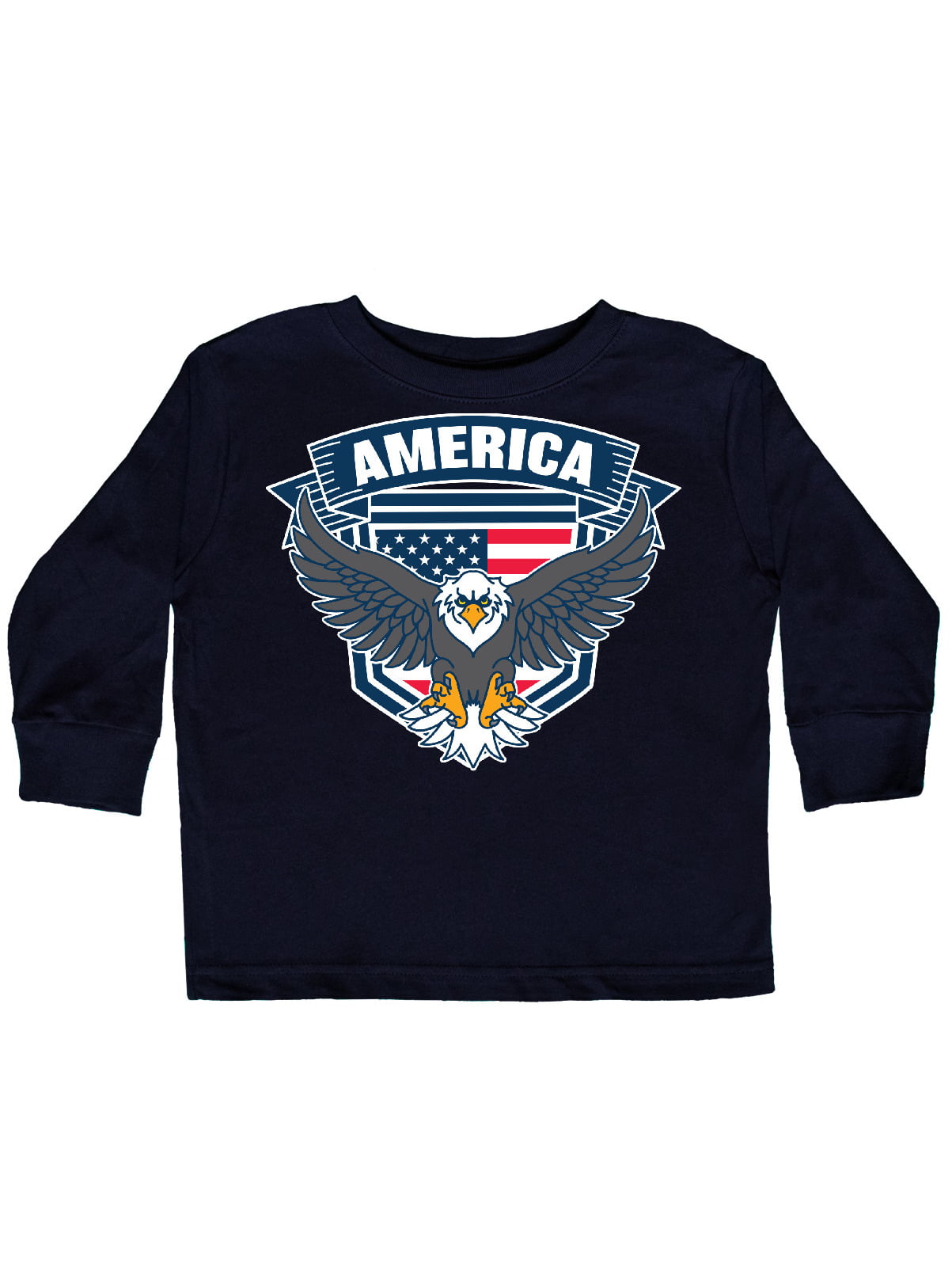 inktastic America with Eagle Shield and Banner Toddler T-Shirt 