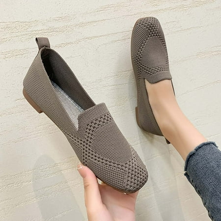 

Womens Summer Trends!AXXD Wide Width Sandals for Women Mesh Surface Shoes Shallow Mouth Easy To Wear Off Flat Shoes Comfortable Sandals For Lady New Arrival Size 5.5