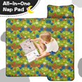 thumbnail image 4 of Rooster and Daisy Green Pattern Teens Toddler Nap Mat with Pillow, Sleeping Mat Bag for Preschool Daycare 59"x22", 4 of 6
