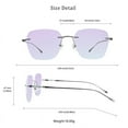 thumbnail image 5 of LifeArt Pure Titanium Frame Glasses/Blue Light Blocking Reading Glasses, Reduce Eyestrain, Stylish for Men and Women(Black,+1.50 Magnification), 5 of 5