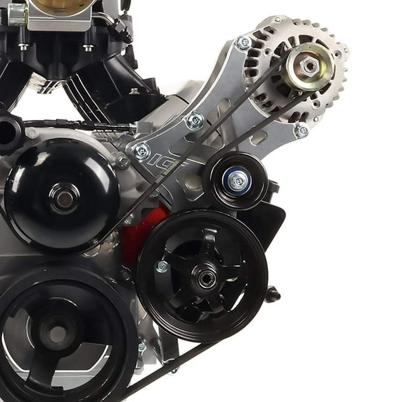 ICT Billet LS Truck SUV Driver Side Alternator/Power Steering Pump Bracket Compatible with 1999-2014 Silverado Sierra Yukon Tahoe Express Suburban 1500 2500 3500 551519X-3